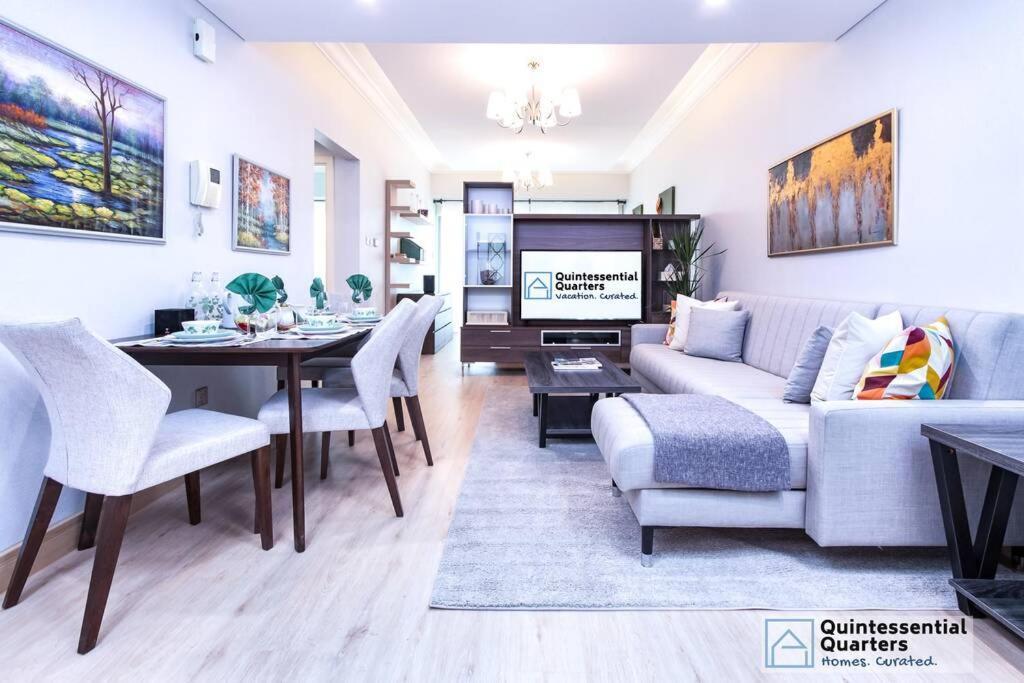 Downtown Cozy Home + Partitioned Living Room 迪拜 外观 照片